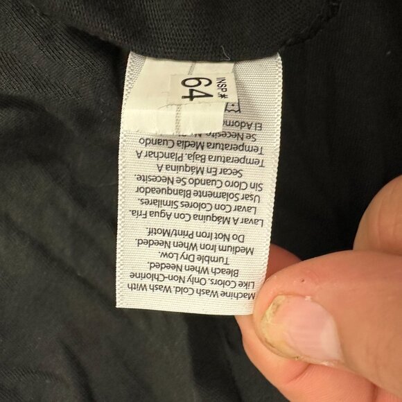 Time And Tru Black Long Sleeve Tee Large 12 14 Standard Fit Crew Neck New - Picture 6 of 6